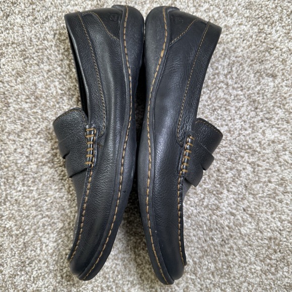 Born Mens Size 9M Black Leather Simon III Slip On Loafer Casual Shoe - Picture 6 of 16